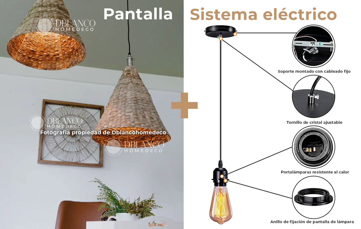 PANTALLA CONO (LÁMPARA)