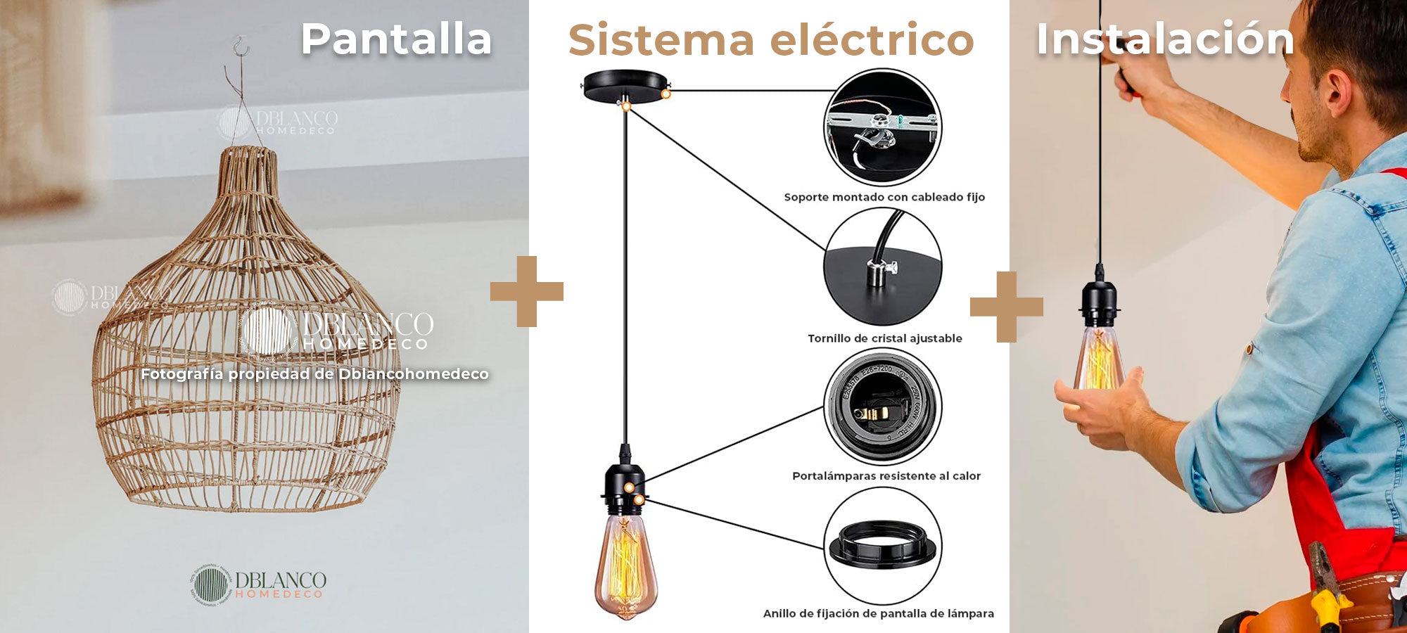 PANTALLA BOHEMIAN OVALADA (LÁMPARA)