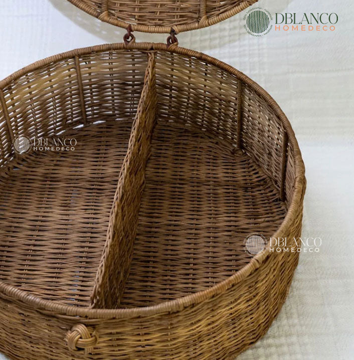 ORGANIZADOR REDONDO DE MIMBRE