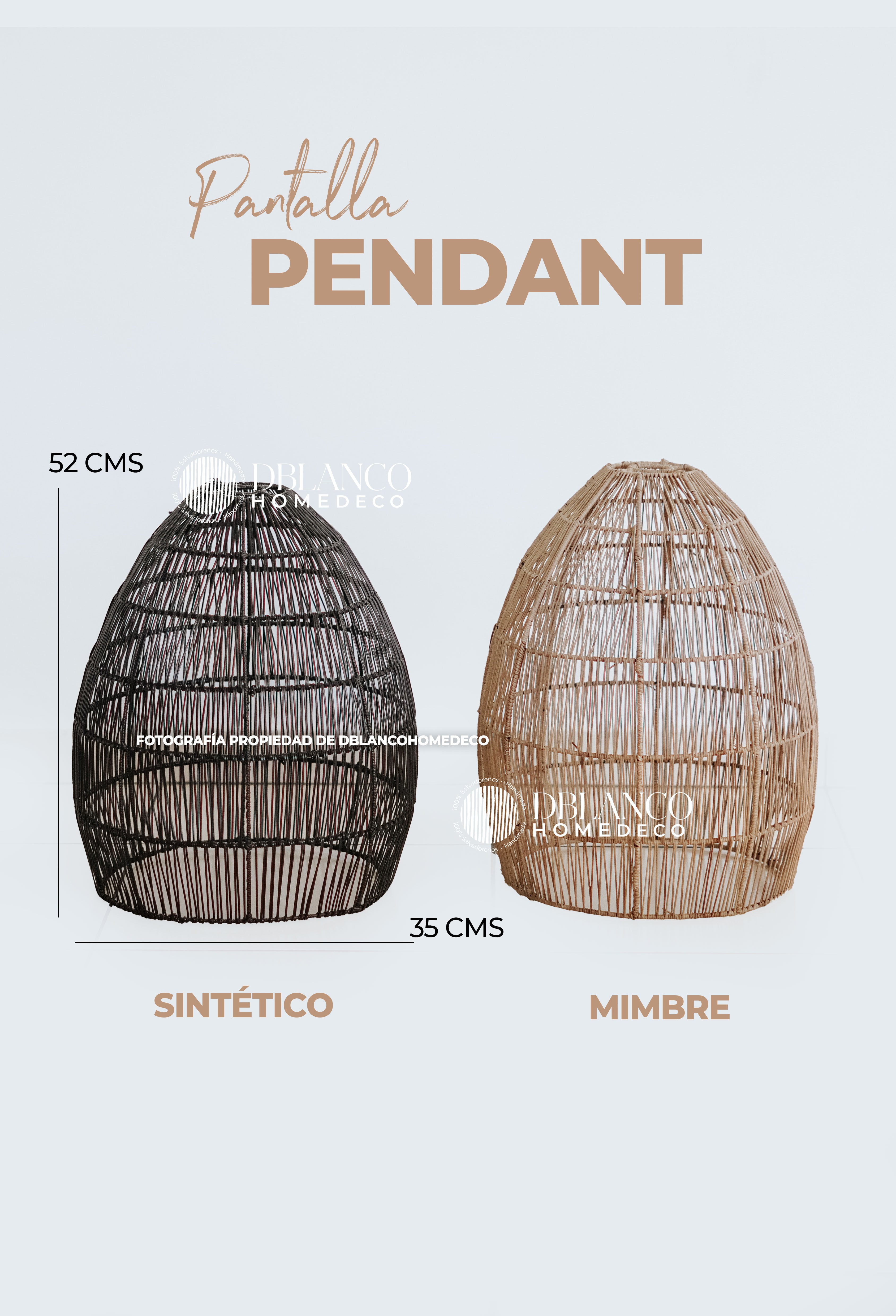 PANTALLA PENDANT (LÁMPARA)