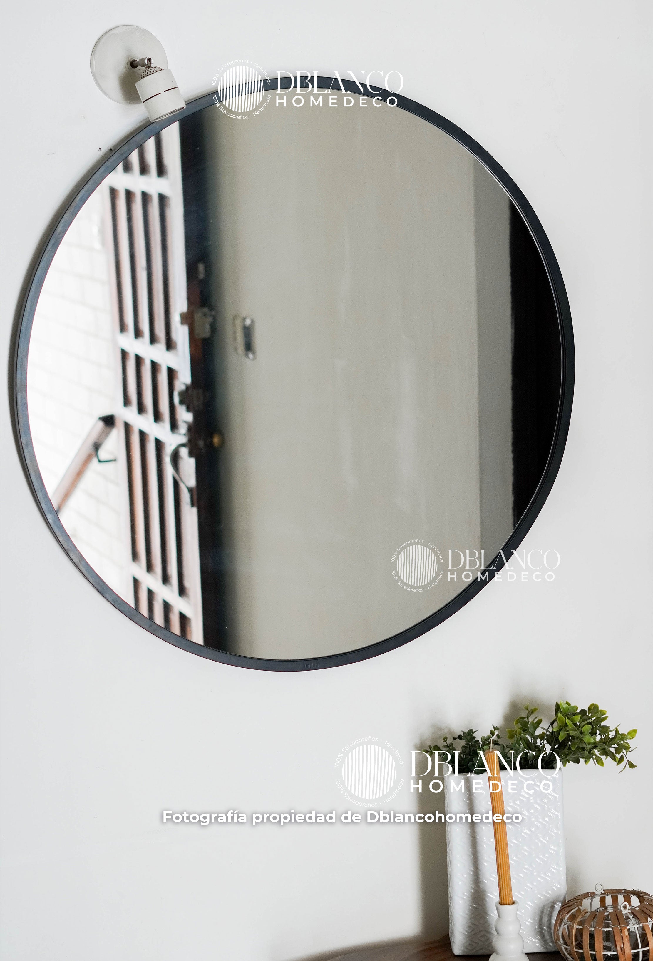 ESPEJO REDONDO (ORILLA NEGRA)