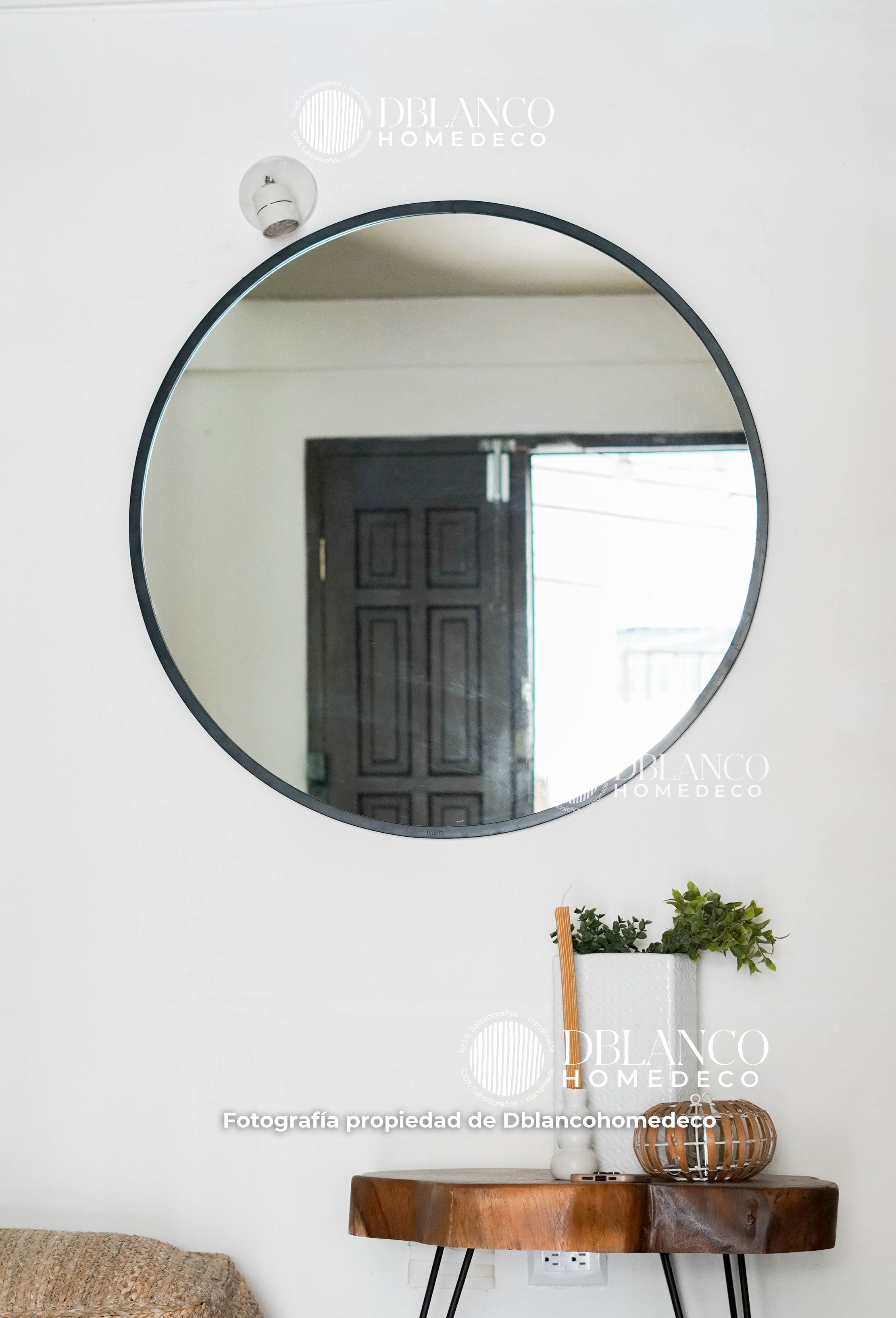 ESPEJO REDONDO (ORILLA NEGRA)