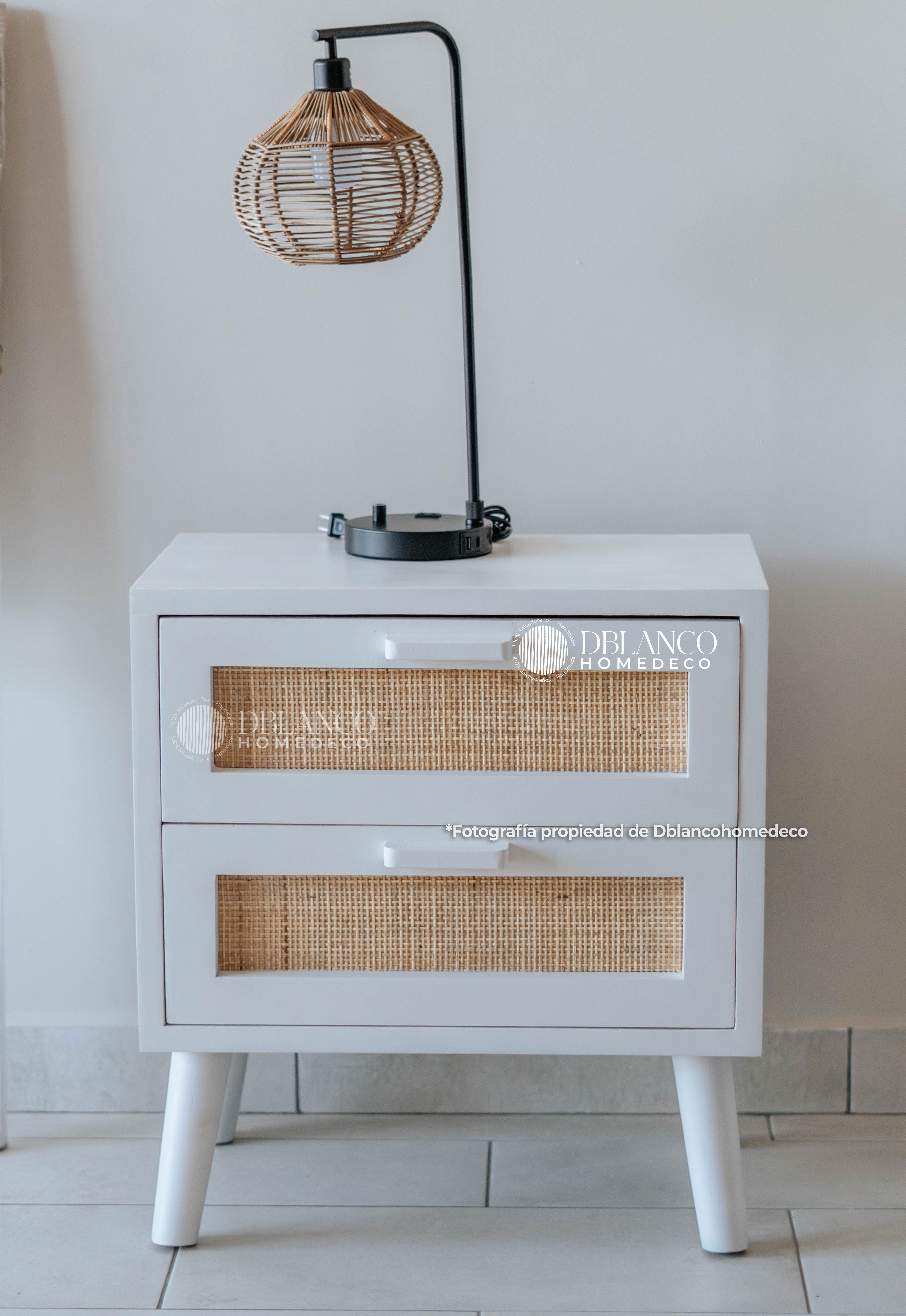 MESA DE NOCHE BLANCA (NIGHT STAND)