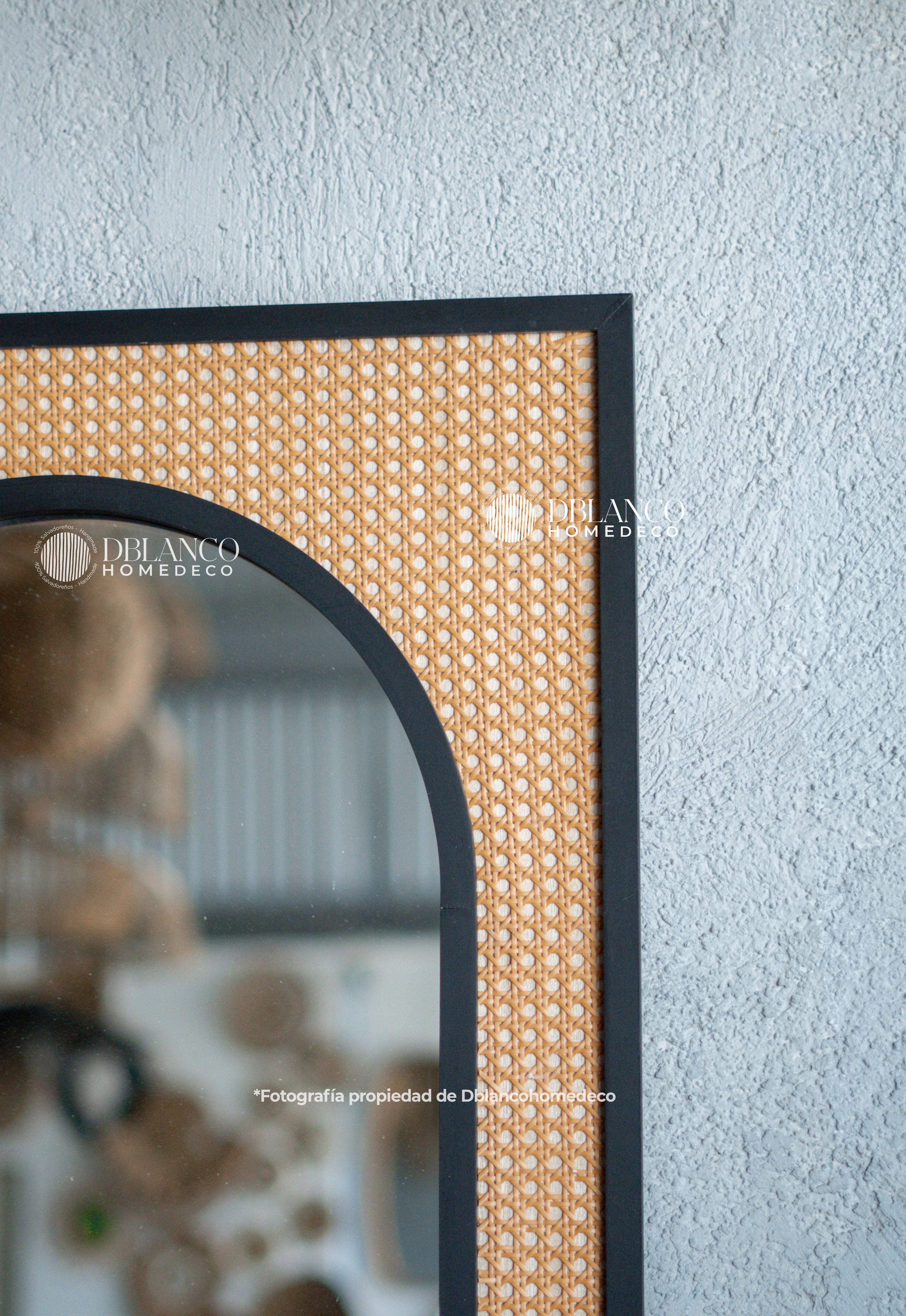 MIRROR BLACK RATTAN (ESPEJO)