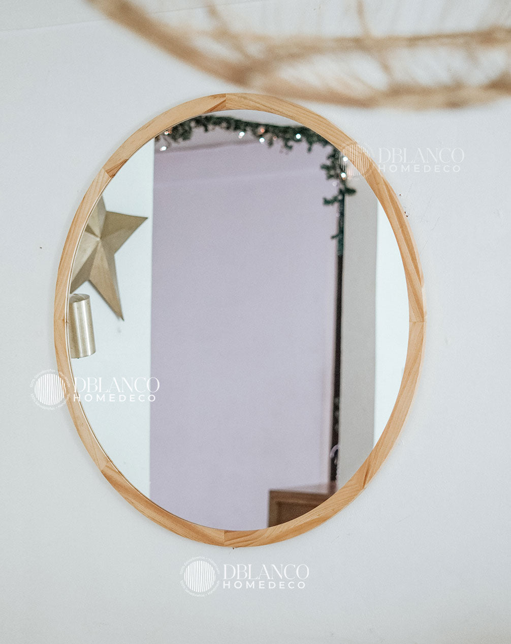 NATURAL ROUND MIRROR