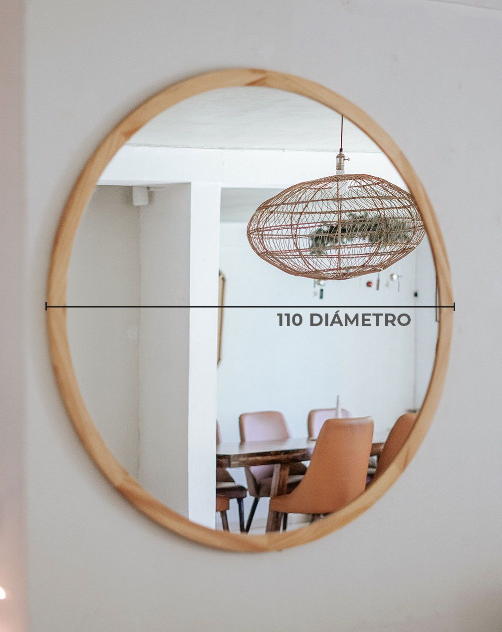 NATURAL ROUND MIRROR