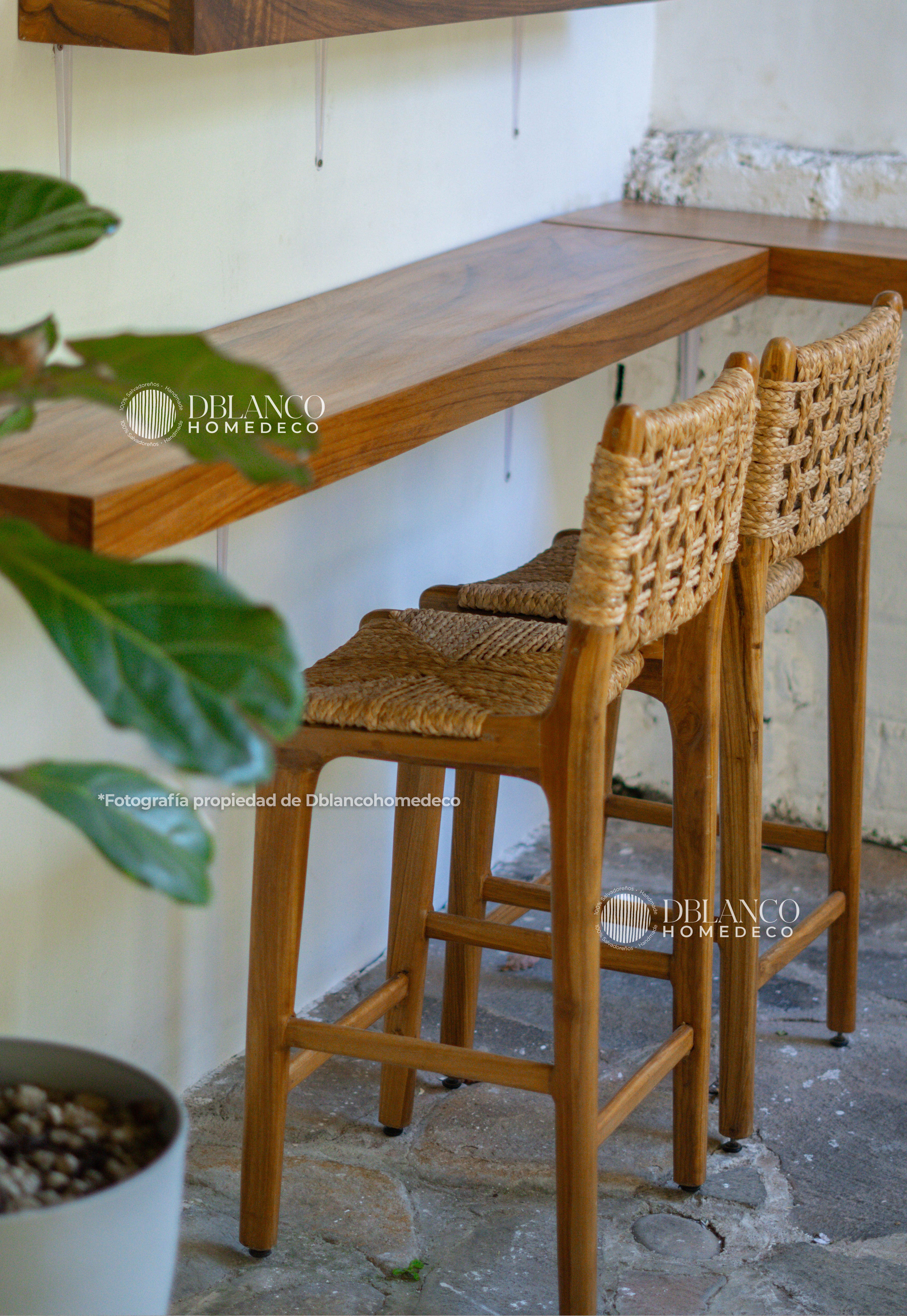NATURAL STOOL BAR (SILLA DE BAR )