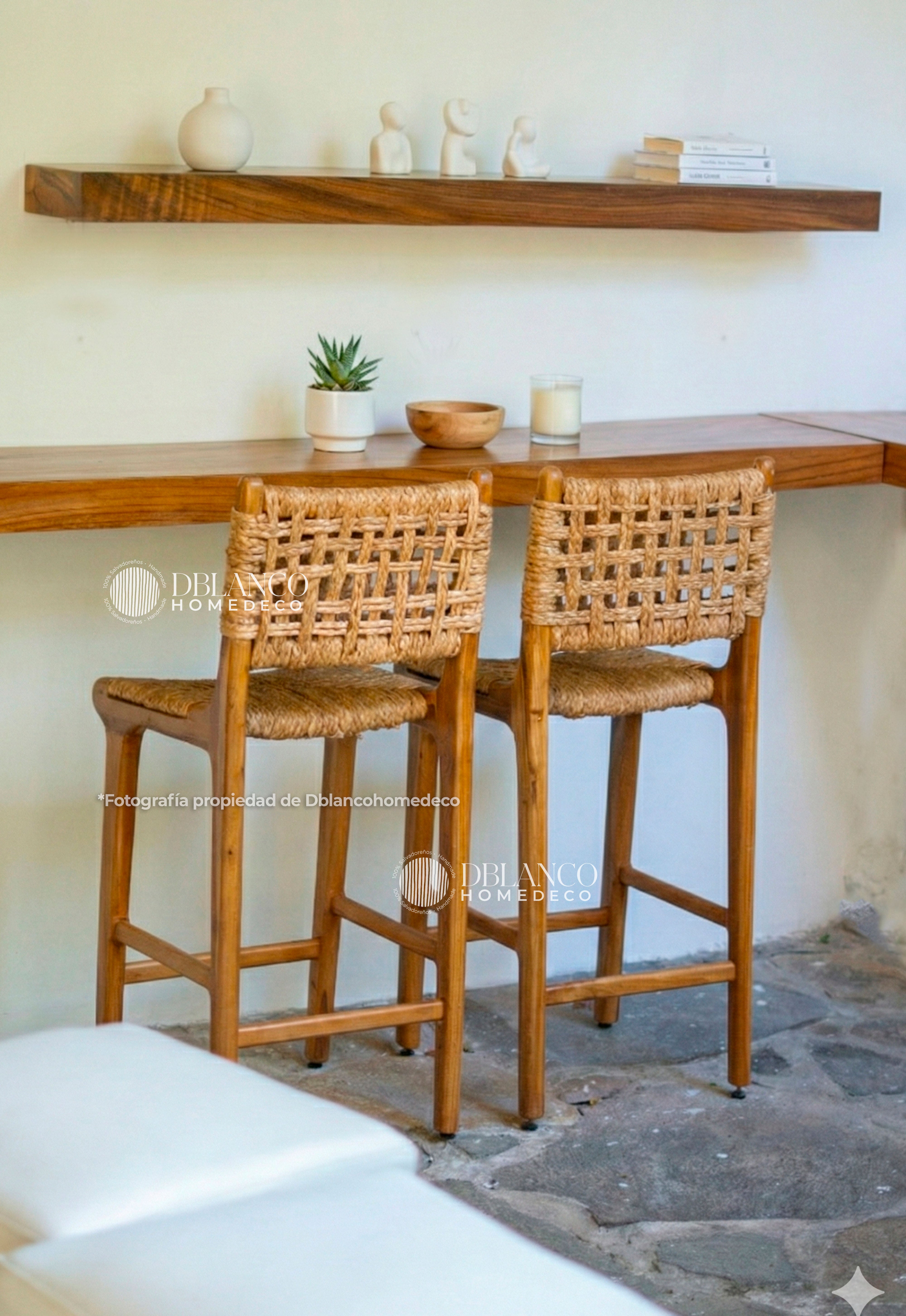 NATURAL STOOL BAR (SILLA DE BAR )